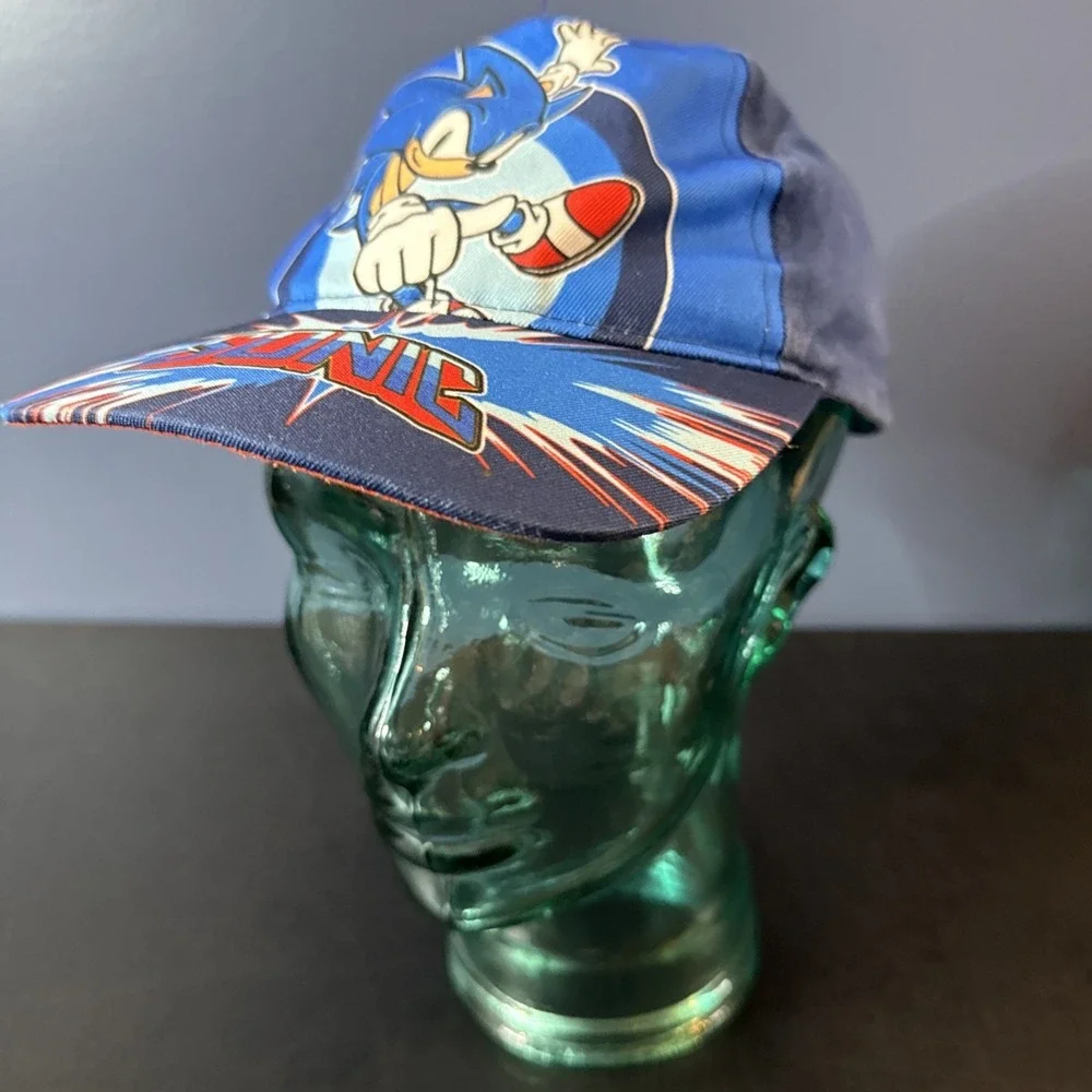 Sonic The Hedgehog  Baseball CAP HAT Adjustable‎ Boys  Gamer Hat Blue